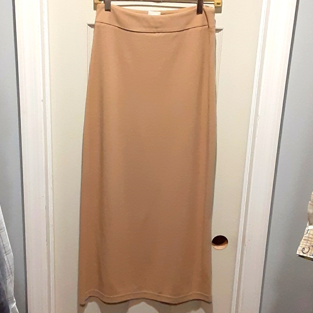 Beige maxi skirt